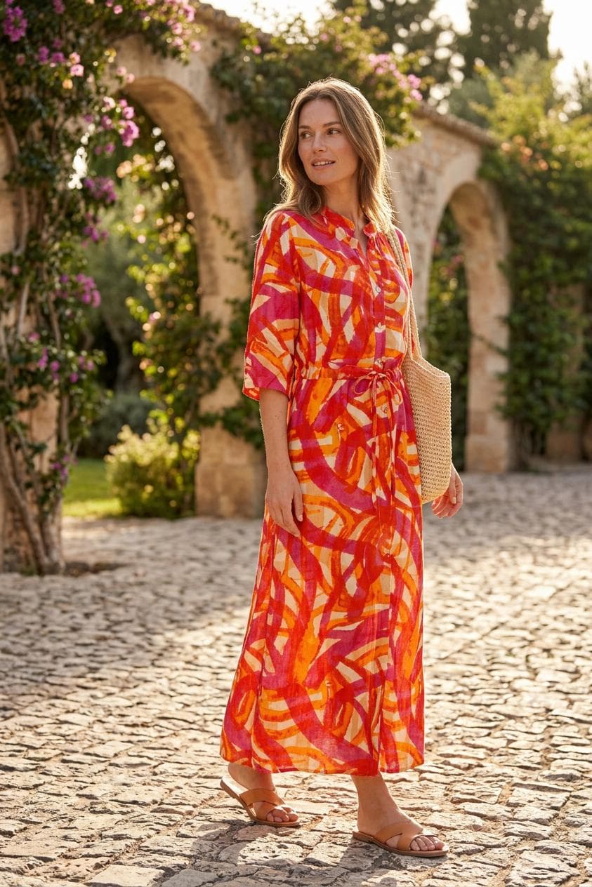 Laila Aquarel Spel Dress